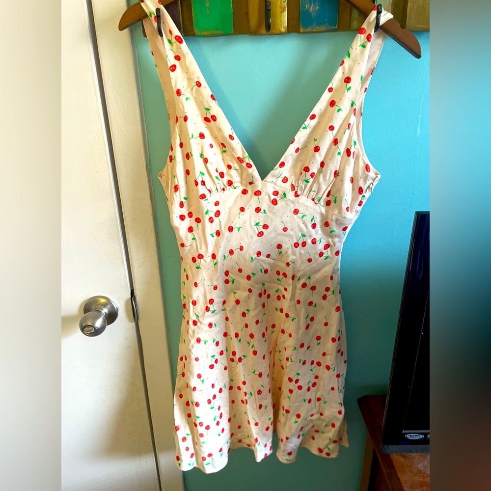 Zara cute mini cherry dress